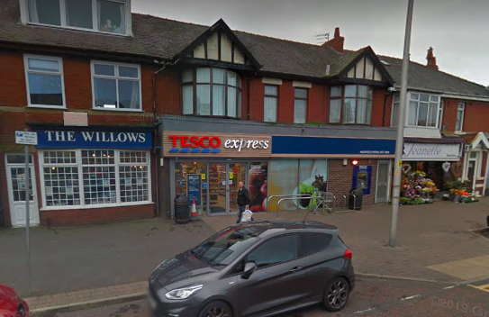 "Devastating": He was traumatised after being held at gunpoint at this Tesco Express in Blackpool