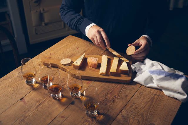 <p>Courtesy of Away from the Ordinary</p> A scotch and cheese tasting by Away from the Ordinary.