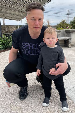 twitter Elon Musk and son