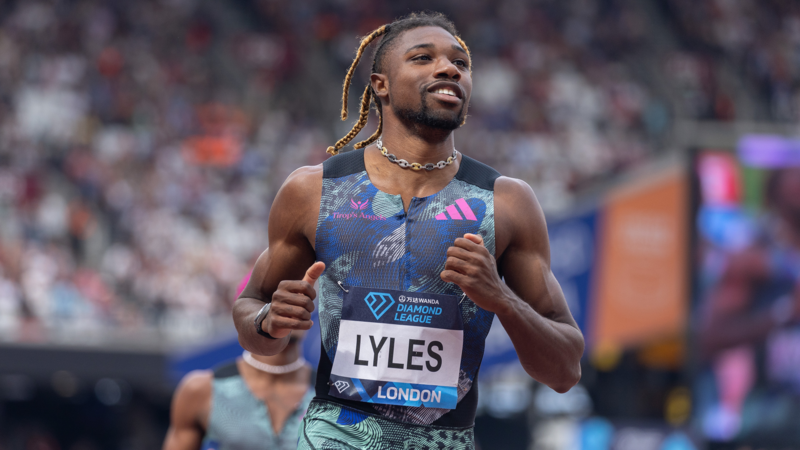 Noah Lyles Breaks Usain Bolt’s Longtime Record At London Diamond League | Sam Mellish 
