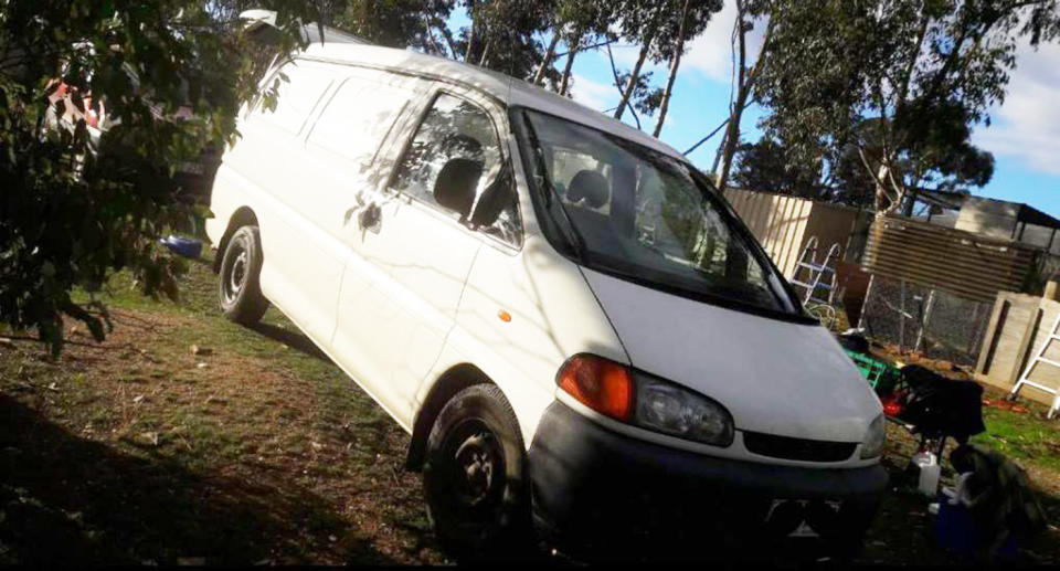 The couple were travelling in an old Mitsubishi Urvan. Image: NT Police