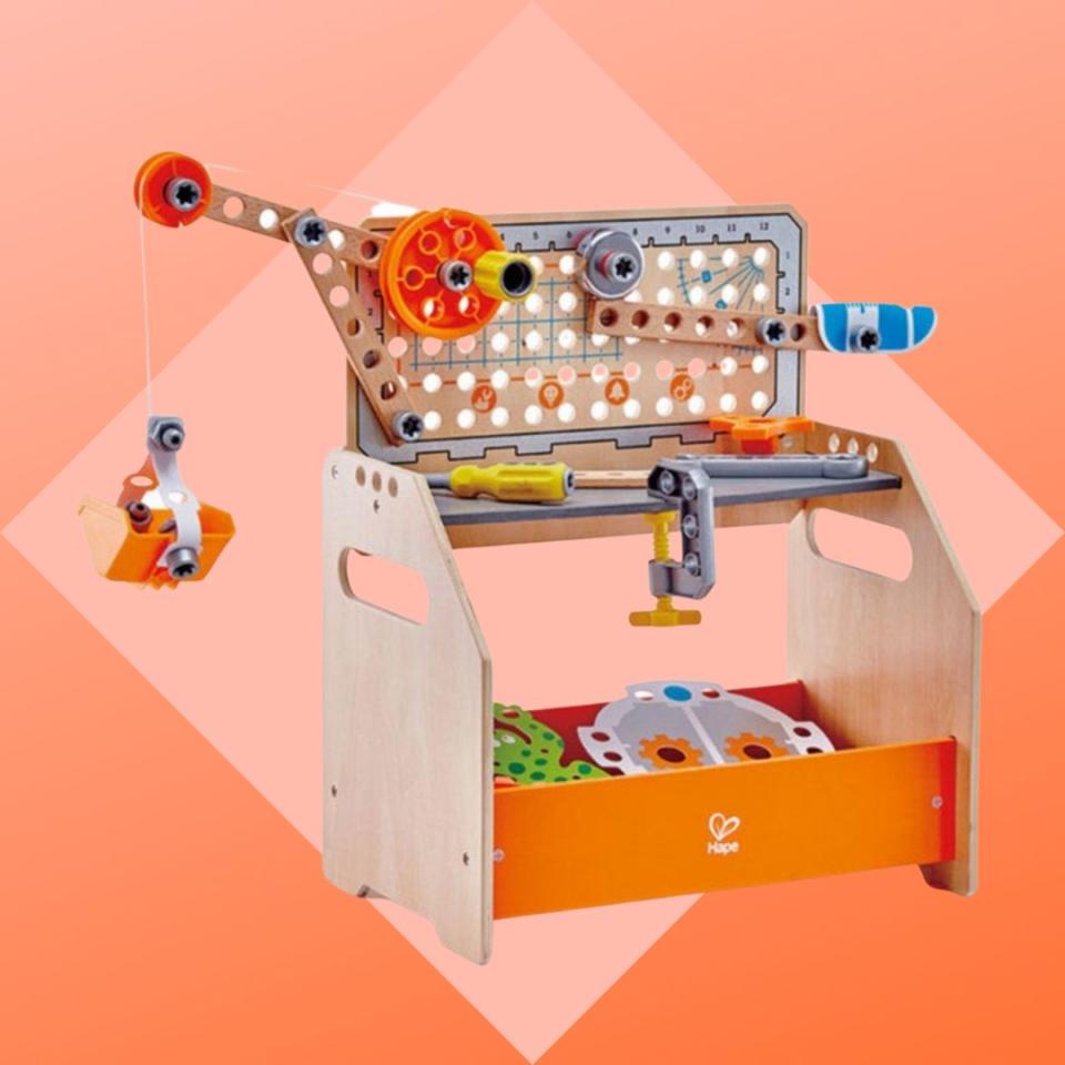 Perfect for kids ages 4 and up, this workbench comes with over 10 experiments that get kids excited about their own inventiveness. It's a fun and surreptitious way to get kids ready to learn about science.You can buy the Hape Discovery Scientific workbench from Amazon for around $59. 