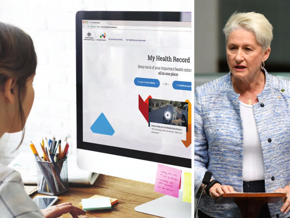 GPs as high profile as Wentworth MP Kerryn Phelps have raised concerns about the risks of the My Health Record scheme. <em>(Photos: Australian Government, AAP)</em>