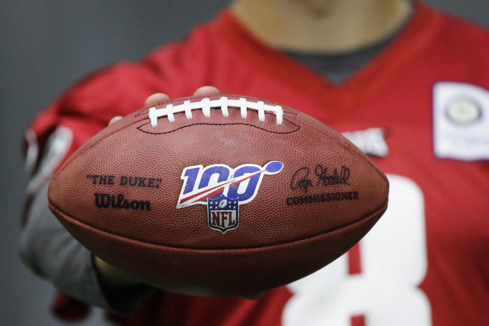 On Tuesday, the NFL told member clubs what it expects the 2020 salary cap will be. (AP/Matt Rourke)