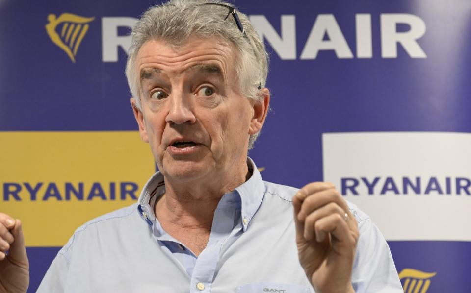 Ryanair chief Michael O'Leary has warned over plane shortages