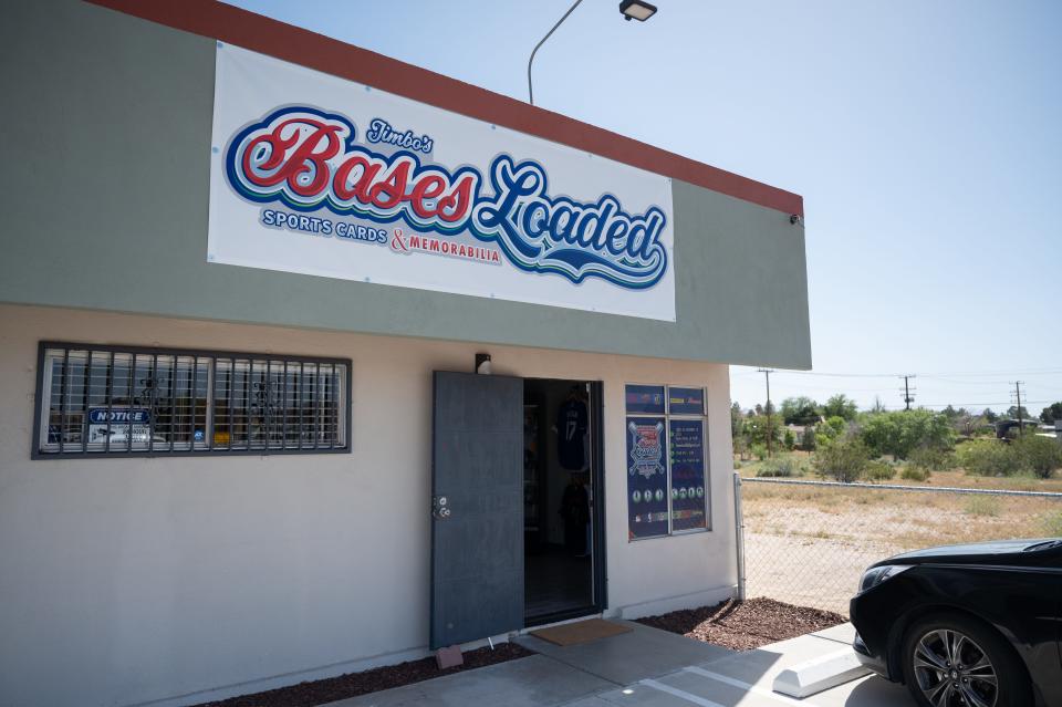 Jimbo's Bases Loaded is pictured on Wednesday, May 1, 2024 bringing the first sports card and memorabilia shop to Apple Valley for the first time in about three decades. The shop is located at 18835 Highway 18 in Apple Valley.