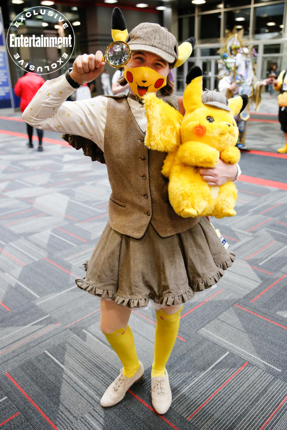 Pikachu from <em>Detective Pikachu</em> cosplayer