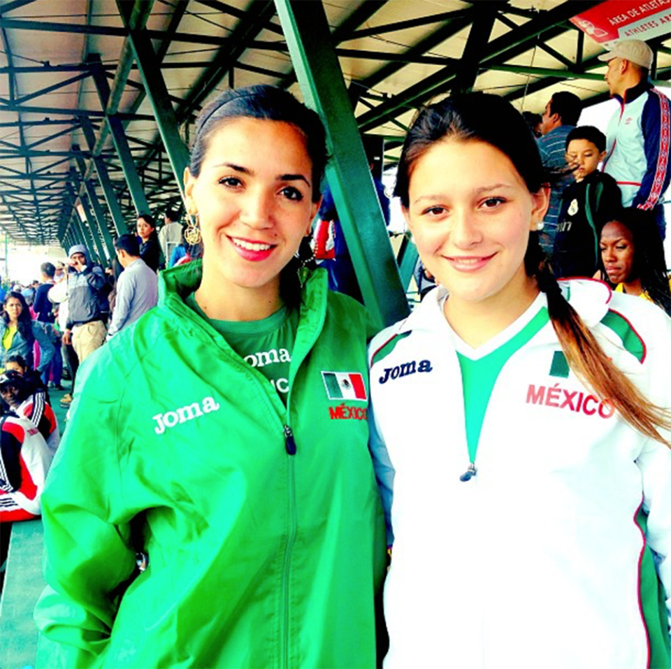 <p>Competing at an athletics meet in in Morelia, Mexico, in 2013. (Instagram) </p>