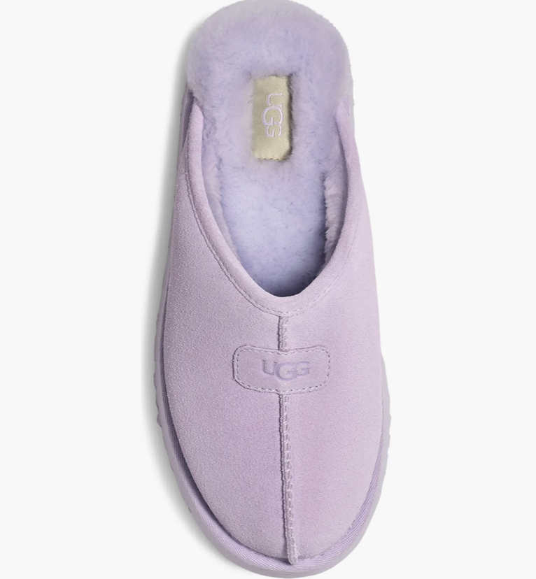 If you love a pop of colour, the pastel purple Ugg Discoquette Slippers will be right up your alley.