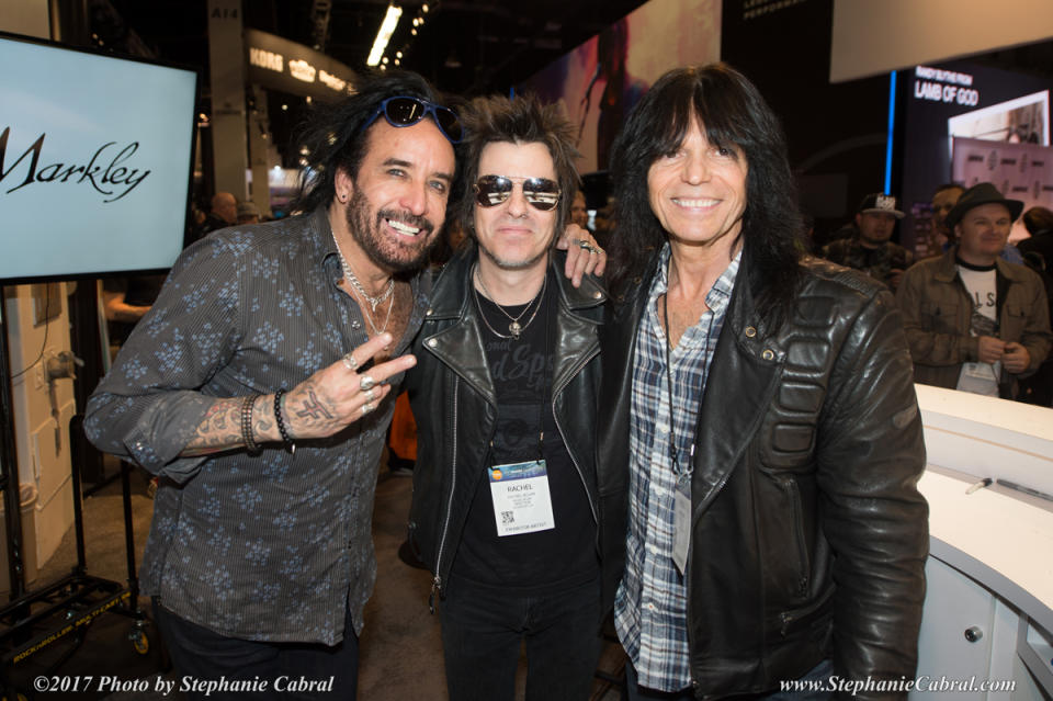 Marco Mendoza, Rachel Bolan, and Rudy Sarzo