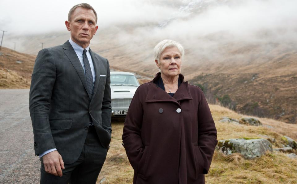 Dame Judi joined Daniel Crag in Skyfall as M