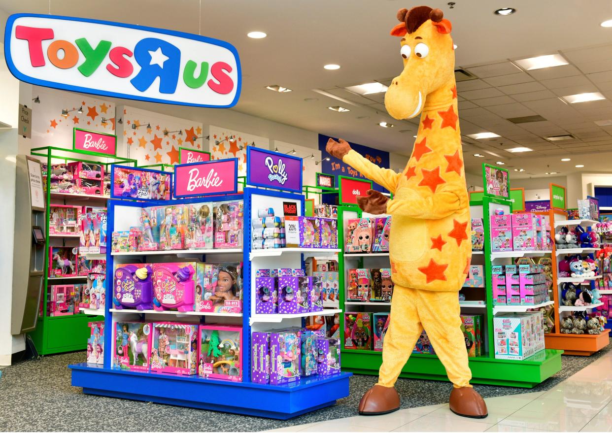 A view of Macy's Toys "R" Us in Jersey City, New Jersey. The toy store is open in Macy's stores across the nation, including in Kenwood Towne Centre and Anderson Town Center in Ohio.