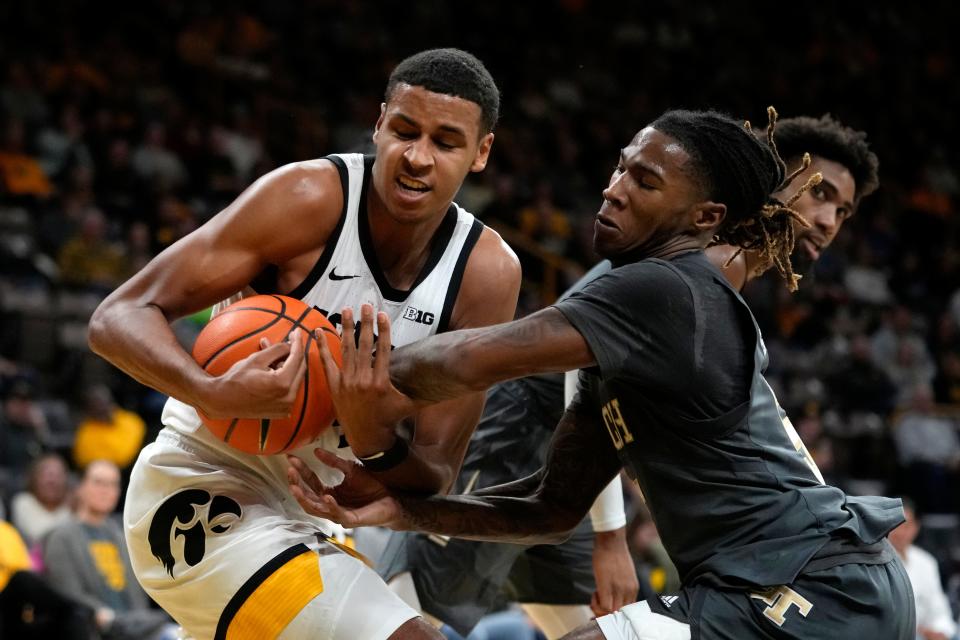 Iowa forward Kris Murray recorded 31 points, 20 rebounds and 4 assists in the Hawkeyes 81-65 win over Georgia Tech on Tuesday night.