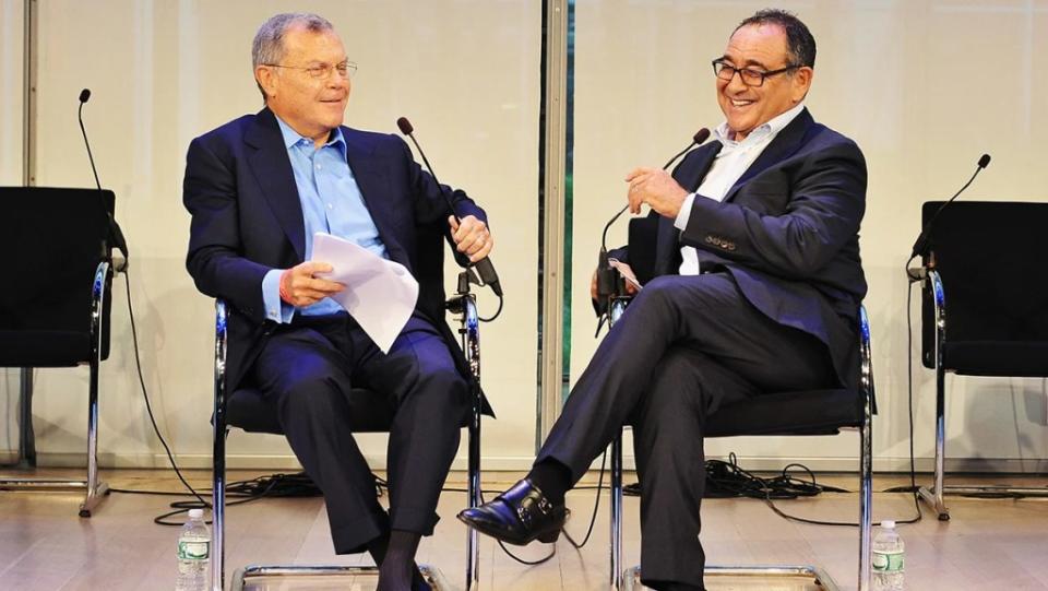 WPP Chief Executive Sir Martin Sorrell (L) and Michael Kassan in 2015