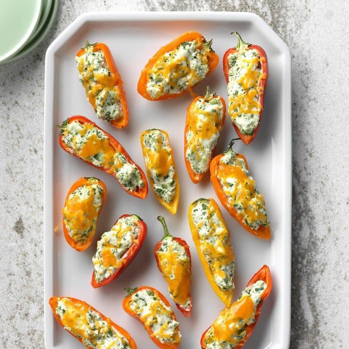 Broccoli & Chive Stuffed Mini Peppers