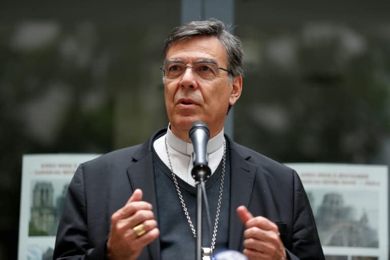 L'archevêque de Paris Mgr Michel Aupetit, le 15 juin 2019 à Paris - Zakaria ABDELKAFI © 2019 AFP