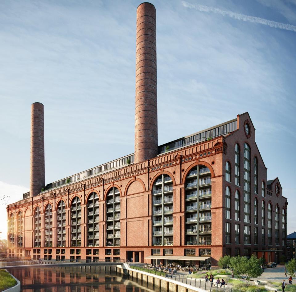 The power station and two new glass towers now house 260 homes (Handout)