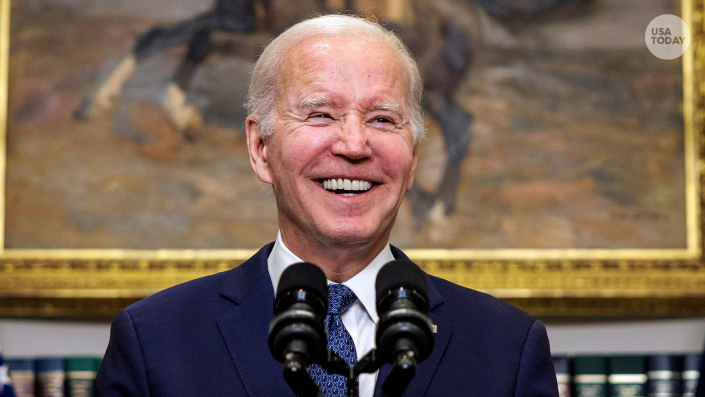 US President Joe Biden delivers remarks on the bipartisan budget deal in the Roosevelt Room of the White House in Washington, DC on May 28, 2023. US President Joe Biden and Republican Leader Kevin McCarthy said they are confident on May 28, 2023 to push a deal on the debt crisis through Congress and avert a cataclysmic default, despite skepticism from some lawmakers on both sides of the aisle.