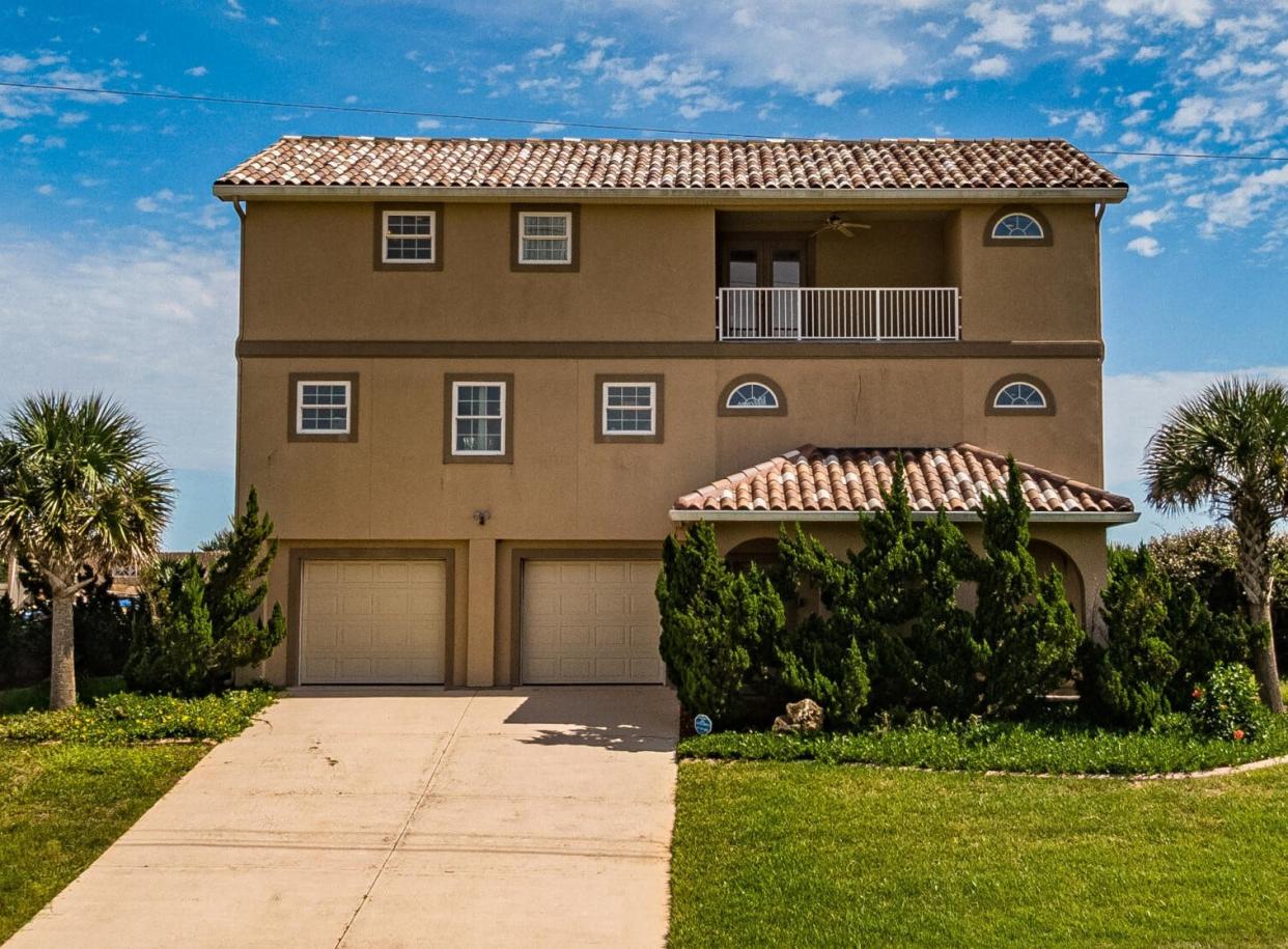 This beachside home on North Oceanshore Boulevard in Flagler Beach sold recently for $1,500,000. It has three bedrooms and 2 1/2 baths in 2,466 square feet of living space. Built in 1993, it also has a deck, two balconies and a private beach walkover.