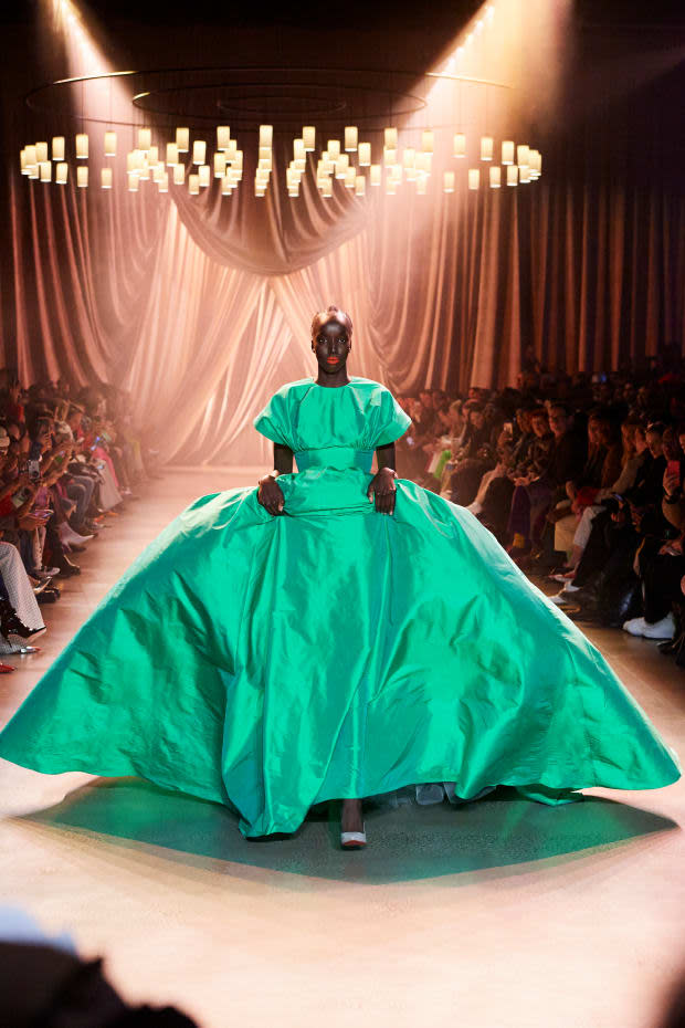 <p>A look from the Christopher John Rogers Fall 2020 collection. </p>