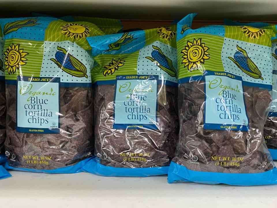 Trader Joe's blue corn tortilla chips