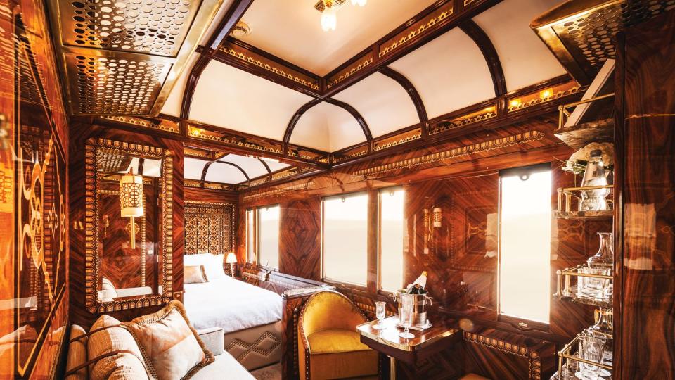 a decadent grand suite on the venice simplon orient express