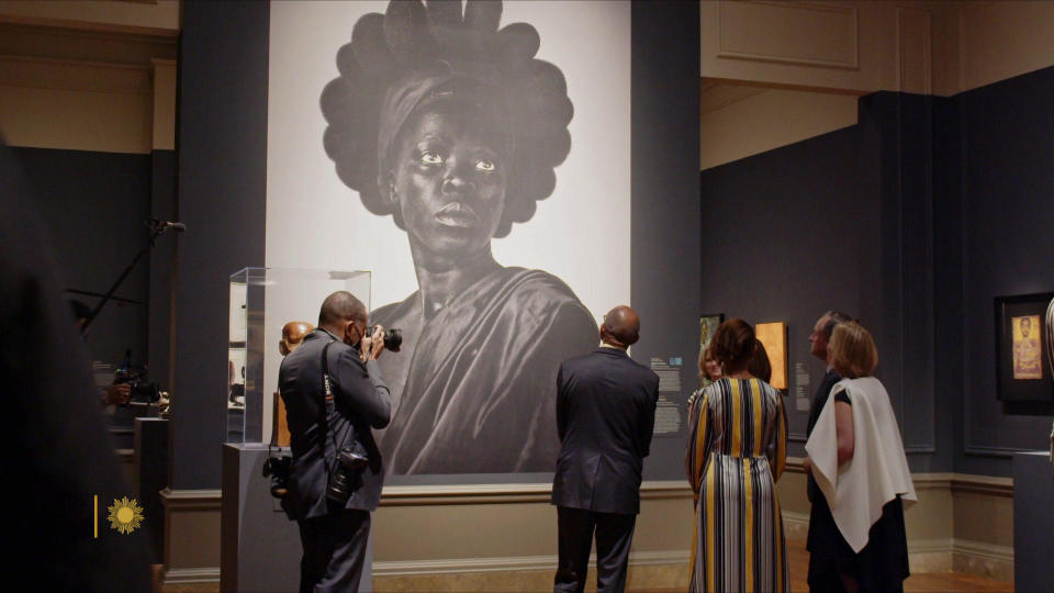 An installation view of Zanele Muholi's 2016 mural 