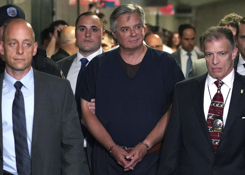 Trump's former campaign manager Paul Manafort arrives at Manhattan Supreme Court on June 27, 2019, for his arraignment on mortgage fraud charges. (Photo: TIMOTHY A. CLARY via Getty Images)