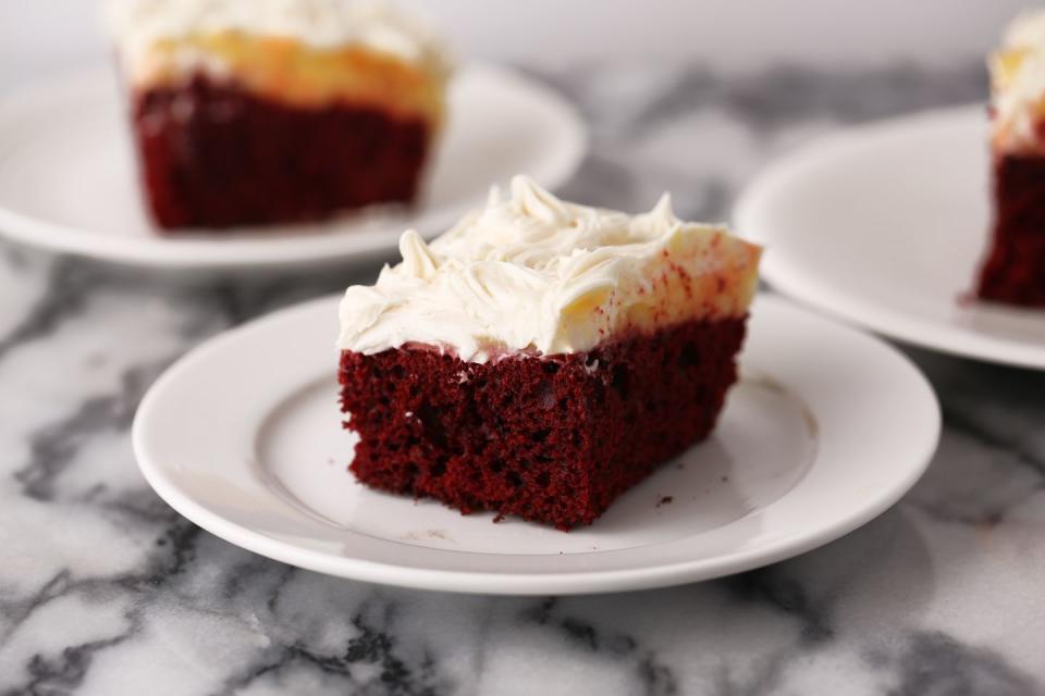 Red Velvet Poke Cake