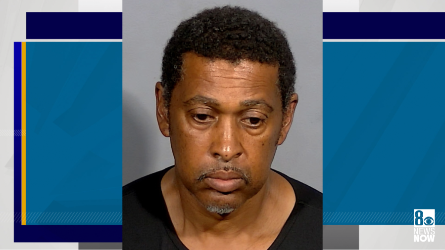 <em>Gratis Woolen, Jr., 54, faces 14 felonies, including burglary and possession of unlawful instruments, for allegedly trying to pass counterfeit chips at several Las Vegas casinos, documents said. (LVMPD/KLAS)</em>