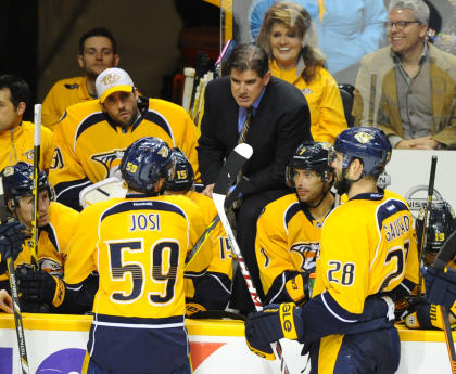 Peter laviolette has the Preds humming in his first season behind the bench in Nashville. (USA Today)