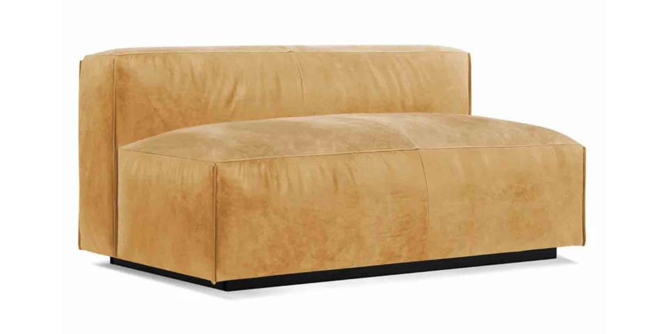 Cleon Armless Leather Sofa