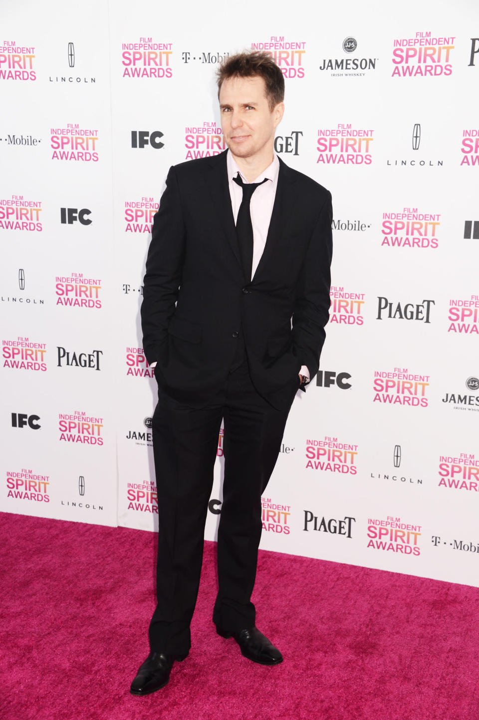 Sam Rockwell attends the 2013 Film Independent Spirit Awards at Santa Monica Beach on February 23, 2013 in Santa Monica, California.