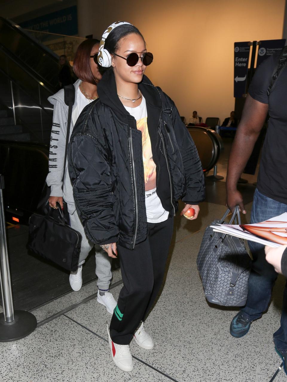 Rihanna's Cozy Athletic Staples