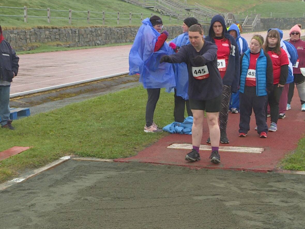 Walsh, who has been involved with Special Olympics for eight years, will compete in both 100 metres and long jump in Berlin. (Henrike Wilhelm/CBC - image credit)