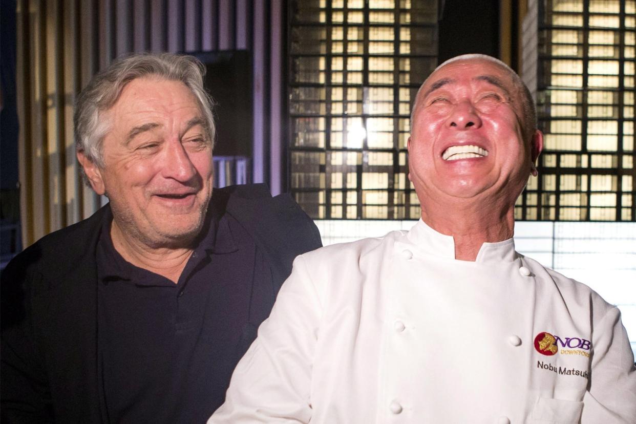 The odd couple: Actor Robert De Niro and chef Nobu Matsuhisa: Canadian Press/REX