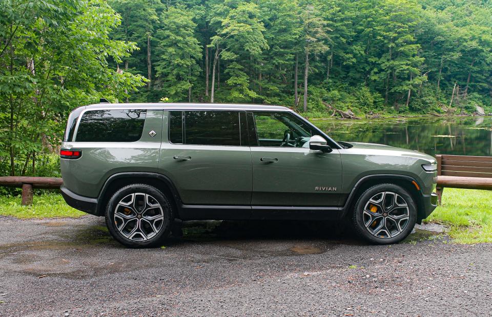 The Rivian R1S electric SUV.