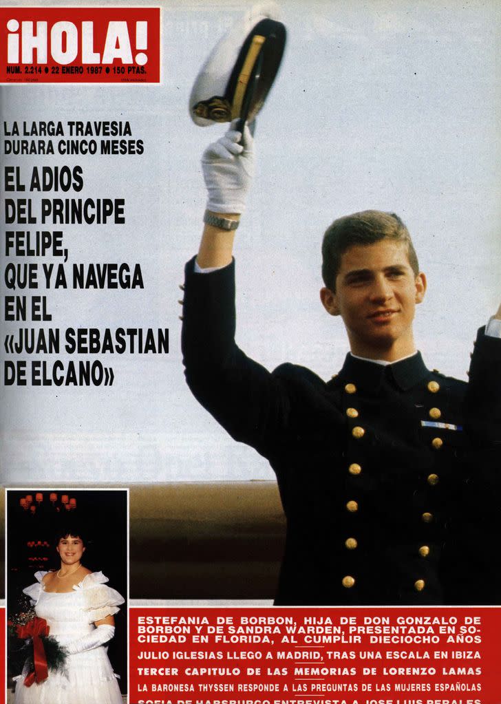 Portada de HOLA del rey Felipe en el buque Juan Sebastián Elcano