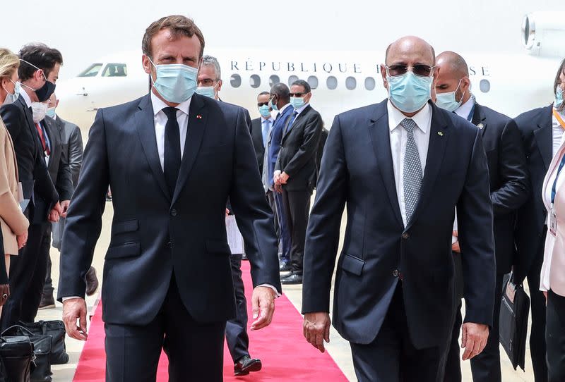 French President Emmanuel Macron and his EU counterparts meet leaders of West African states in Nouakchott