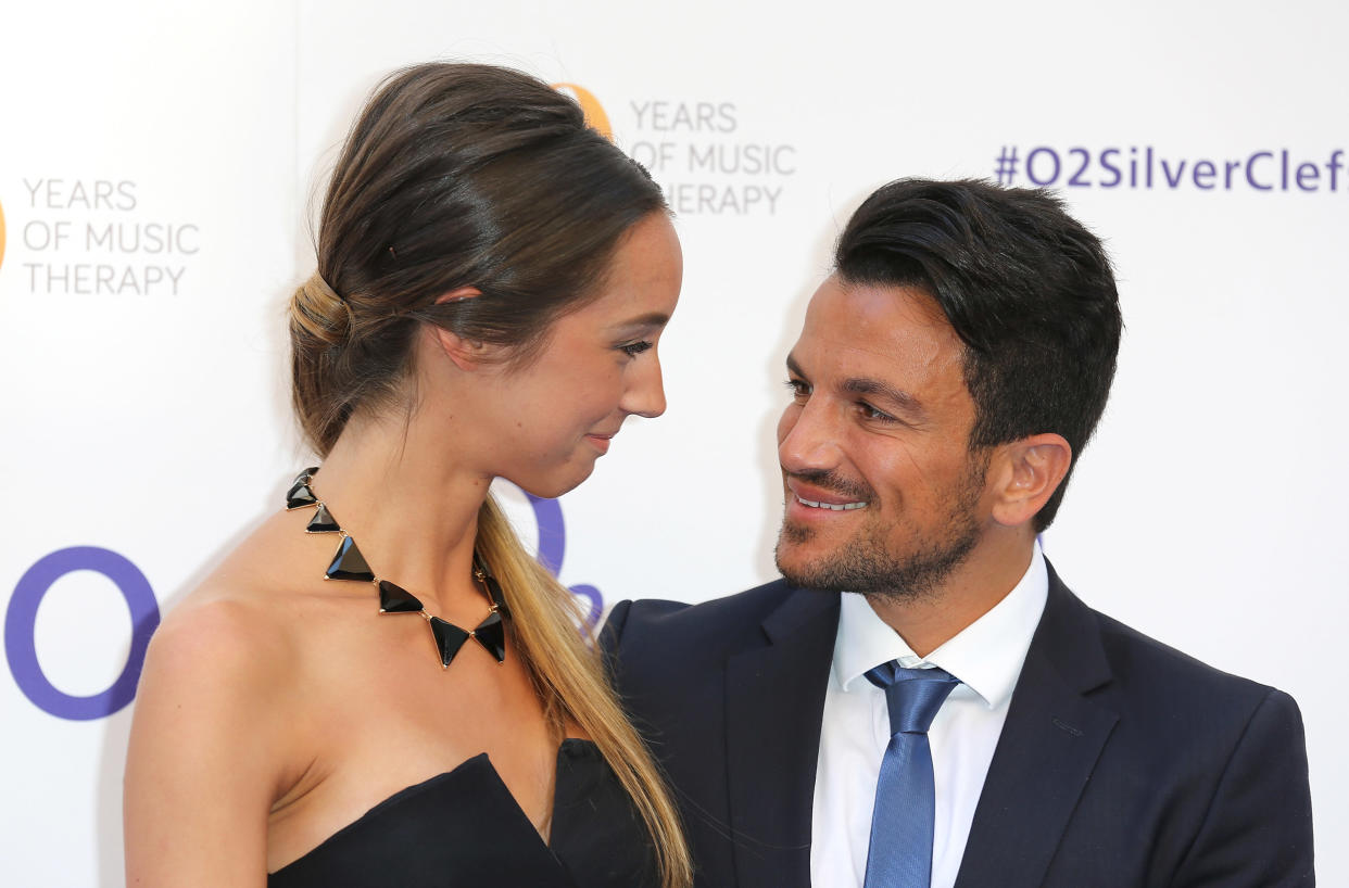 Emily MacDonagh and Peter Andre attend the Nordoff Robbins 02 Silver clef Awards