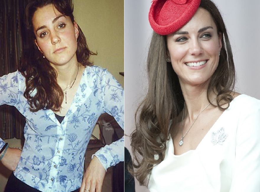 Kate Middleton. Si al ver a una adolescente desalineada aún piensas que por esa razón no podrá enamorar al príncipe azul, te equivocas. Estas son las imágenes del antes y después de la actual duquesa de Cambridge. Fotos: Getty Images