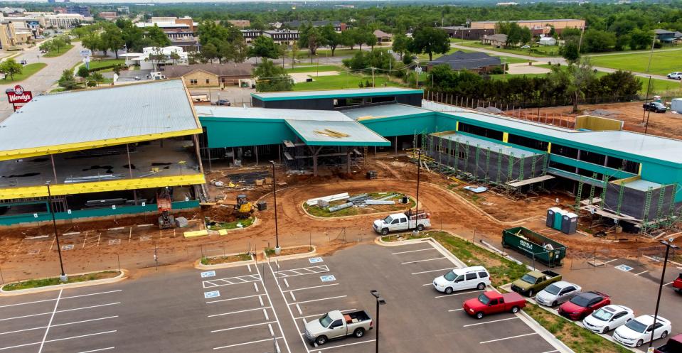 Crews continue construction May 11 on the MAPS 3 NE OKC Wellness Center in Oklahoma City.