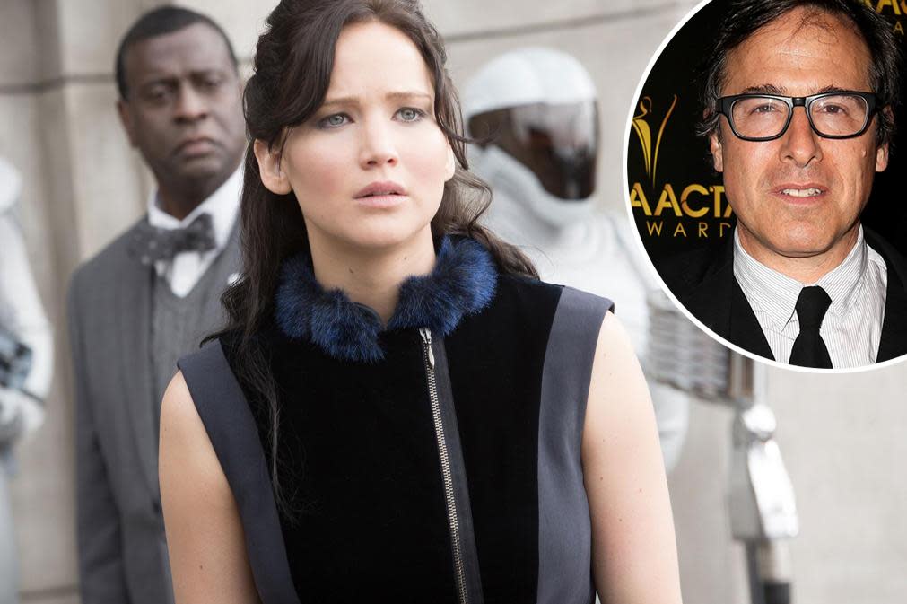 Jennifer Lawrence in 'The Hunger Games: Catching Fire,' and David O. Russell