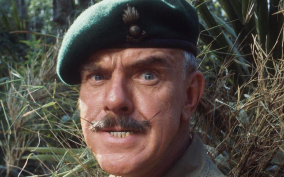 Windsor Davies, as he appeared in the television series &#39;It Ain&#39;t Half Hot, Mum&#39; - BBC