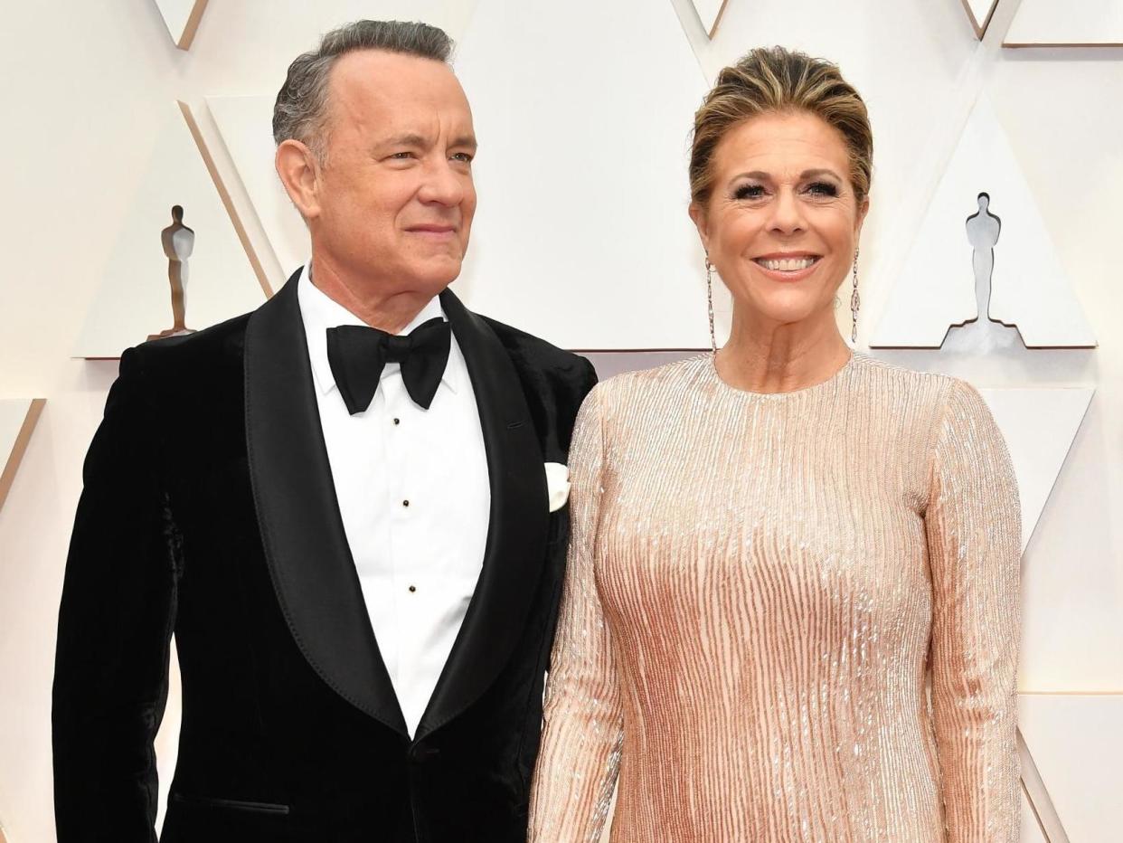 Tom Hanks and Rita Wilson at the Academy Awards on 9 February 2020 in Hollywood, California: Amy Sussman/Getty Images