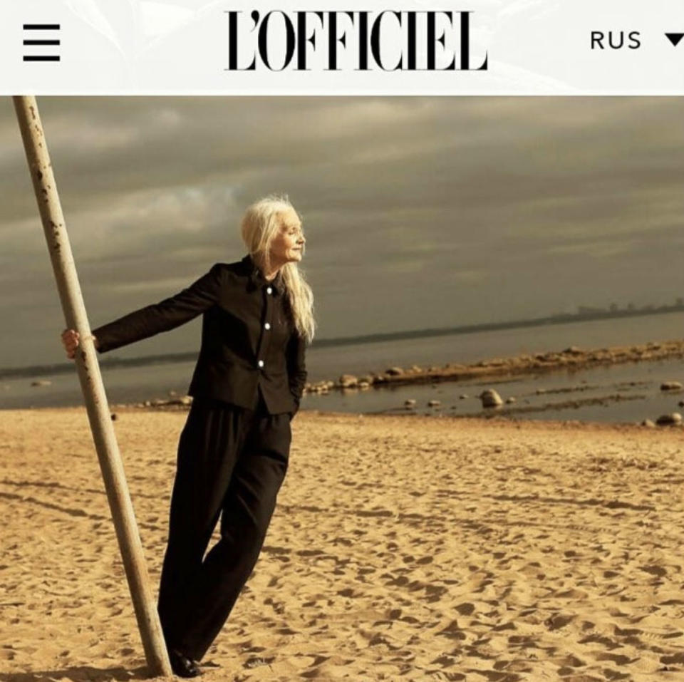 <p>Valentina, de 62, ha aparecido en medios tan importantes como L’Officiel Rusia. (Foto: Instagram / <a rel="nofollow noopener" href="https://www.instagram.com/oldushkamodels/" target="_blank" data-ylk="slk:@oldushkamodels;elm:context_link;itc:0;sec:content-canvas" class="link ">@oldushkamodels</a>). </p>