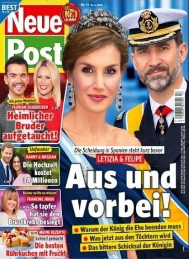 La polémica portada de ‘Neue Post’ con los reyes de España.