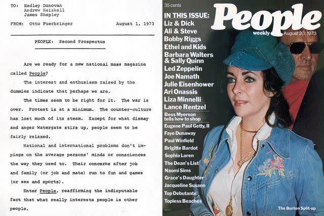 PEOPLE prospectus letter; Liz Taylor cover 1973