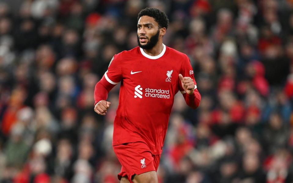 Joe Gomez in action for Liverpool