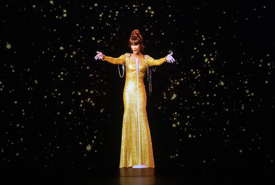 A dress rehearsal for the Whitney Houston hologram tour, which opens tonight at City Hall in Sheffield, before embarking on a international tour.